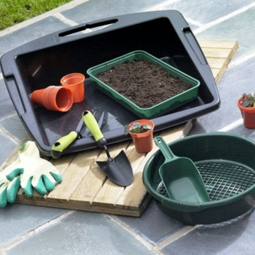 6Pcs Green Garden Compost Plastic Scoop