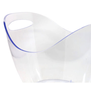 2Pcs 3.5L Clear Plastic Ice Bucket