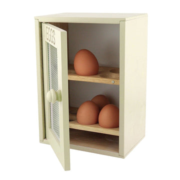 2 Tier 12 Eggs Wooden Chicken Egg Cabinet Holder Storage Rack