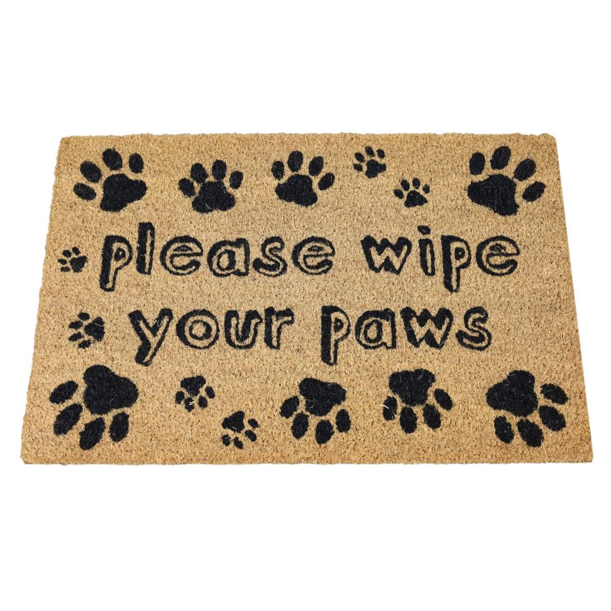 60x40cm Coir Door Mat Wipe Your Paws