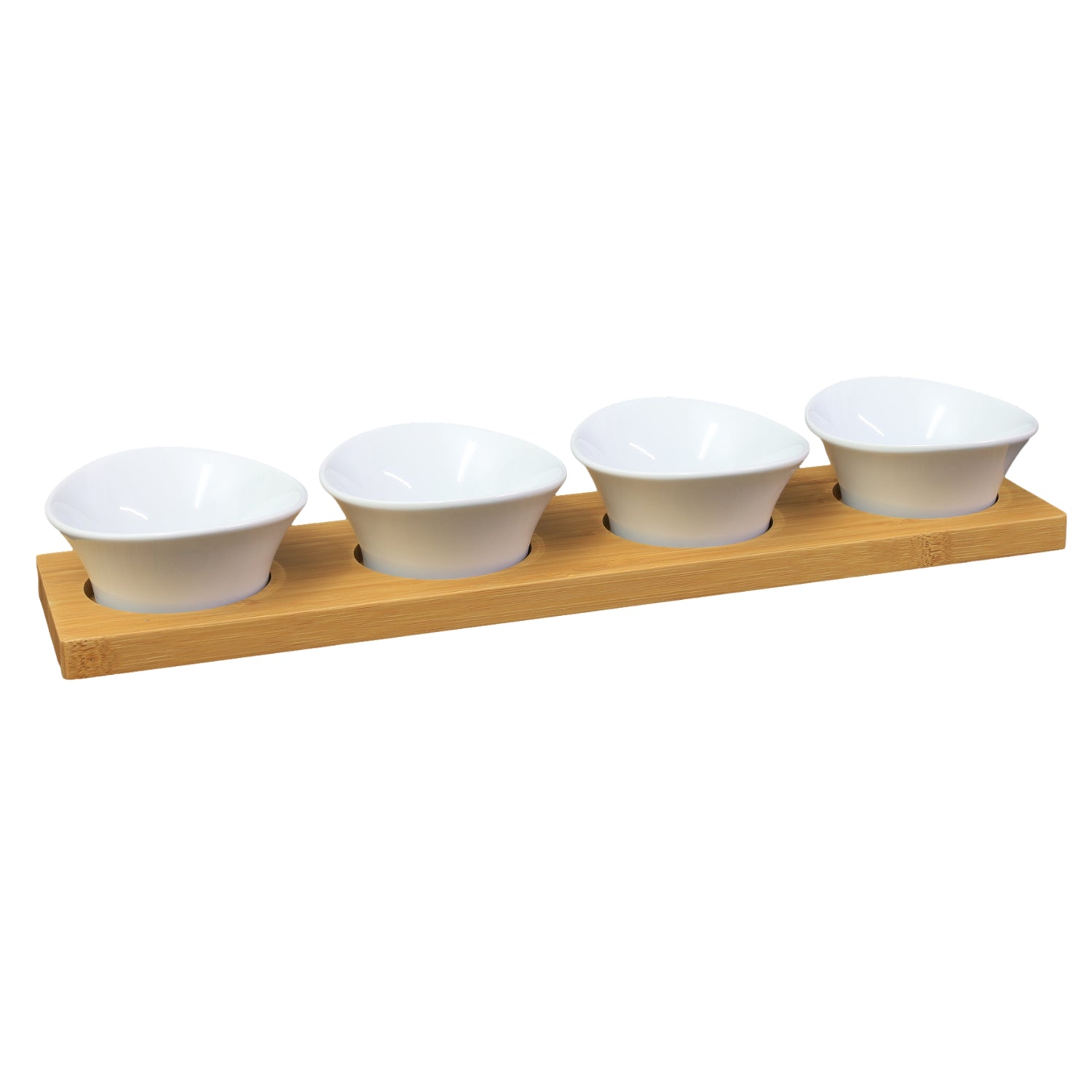 4Pcs Zwilling Dip Bowl Set With Wooden Tray