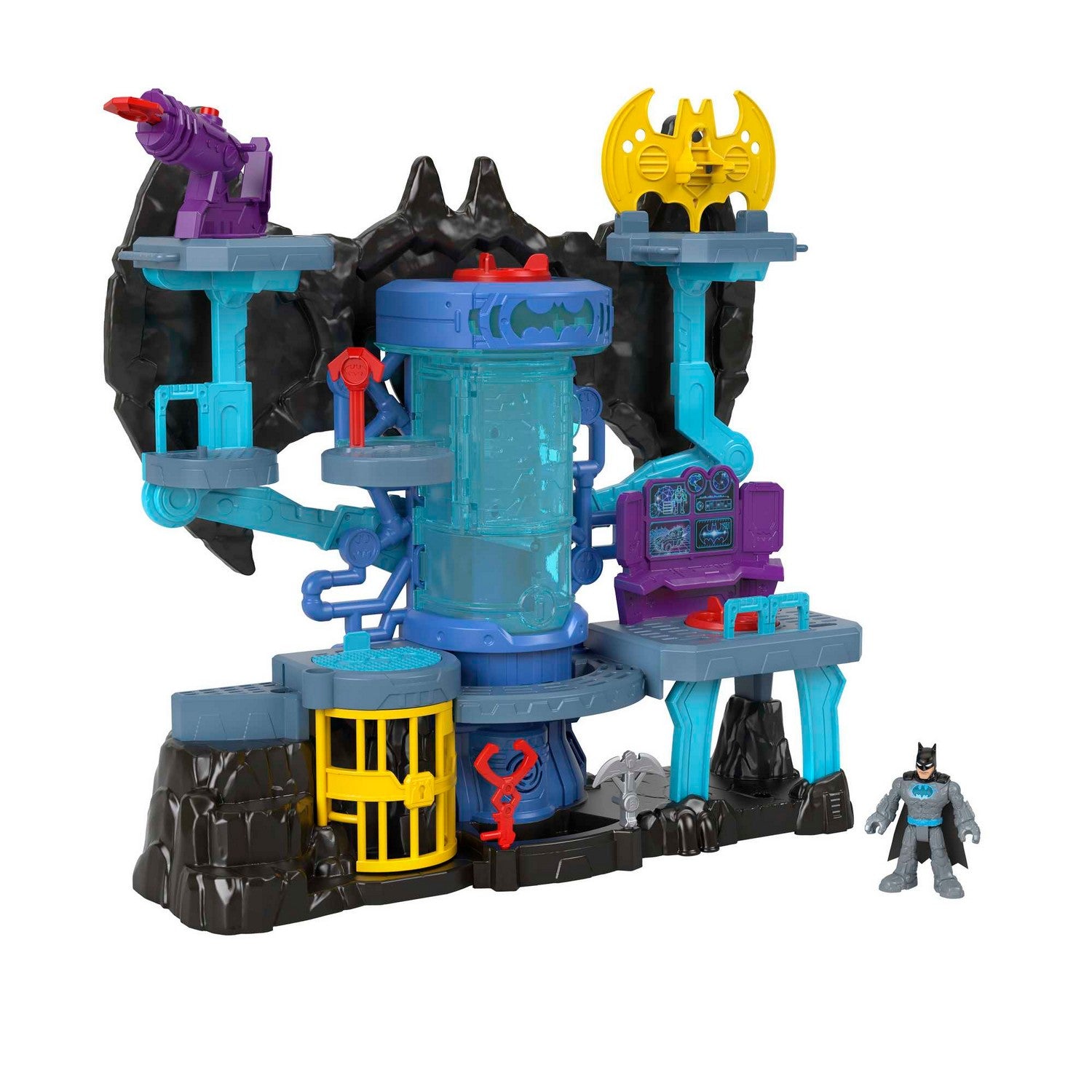 Imaginext Dc Super Friends Bat-tech Batcave And Figure