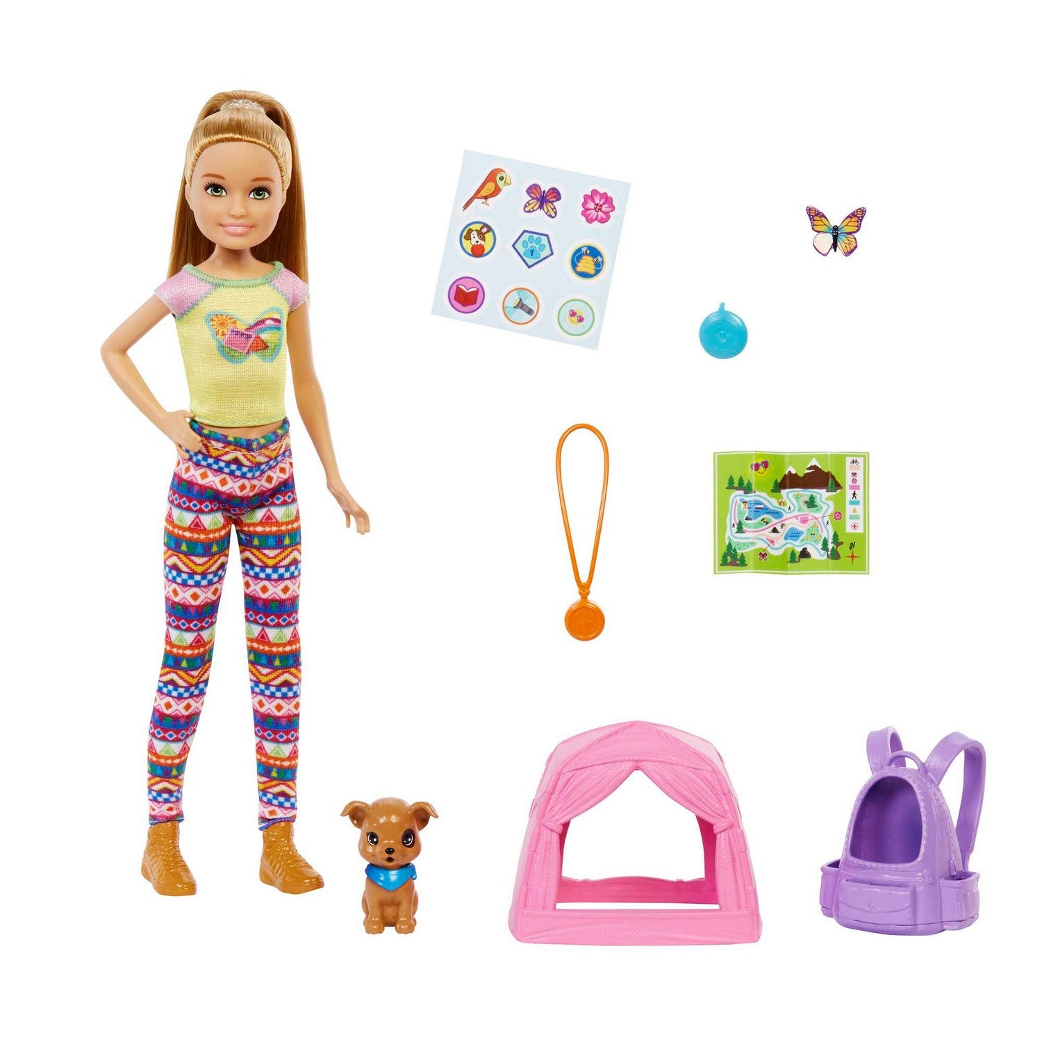 Barbie It Takes Two Camping Playset And Stacie Doll
