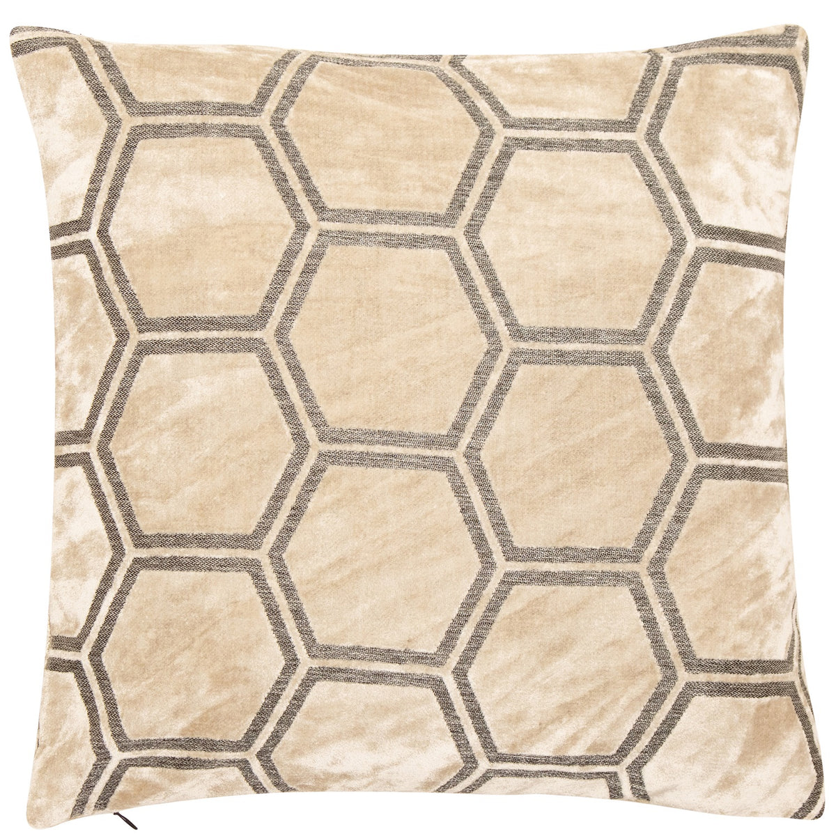 Malini Large Ivor Filled Cushion 56x56cm - Cream