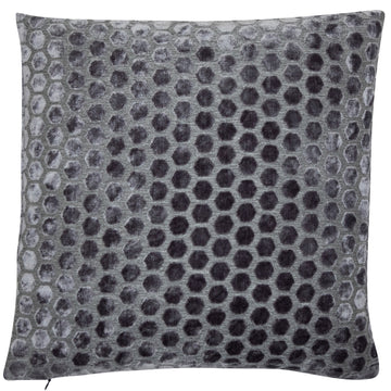 Malini Large Jorvik Filled Cushion 43x43cm - Slate Grey
