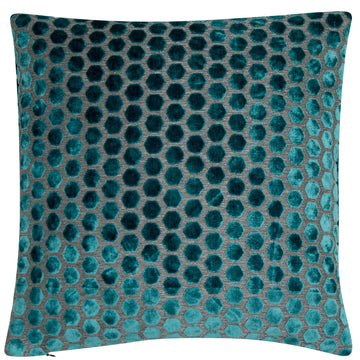 Malini Large Jorvik Filled Cushion 56x56cm - Teal