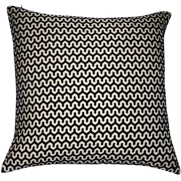 Malini Large Oslo Filled Cushion 43x43cm - Black