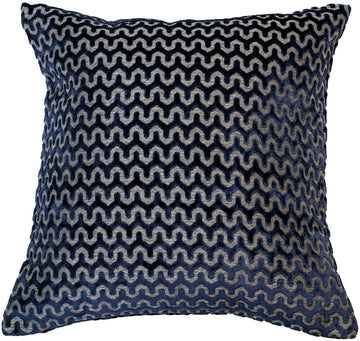 Malini Large Oslo Filled Cushion 43x43cm - Navy