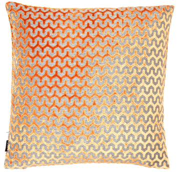 Malini Large Oslo Filled Cushion 56x56cm - Orange Tan
