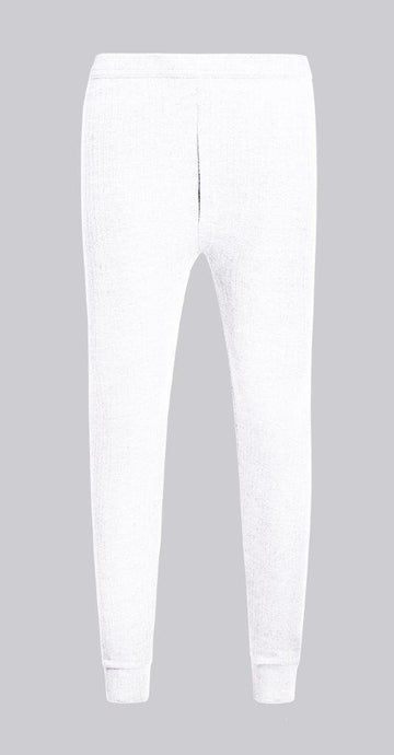 Mens Thermal Long Johns, Large, White
