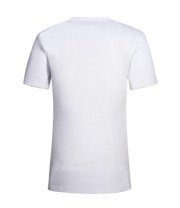 Short Sleeve Mens Thermal T-Shirt Vest, Large, White