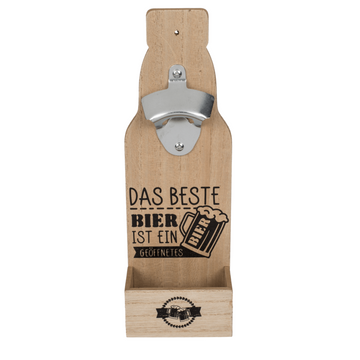 Wooden Novelty Wall Mounted Bottle Opener