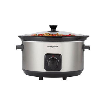 6.5 L Brushed Stainless Steel Electric Ceramic Slow Cooker