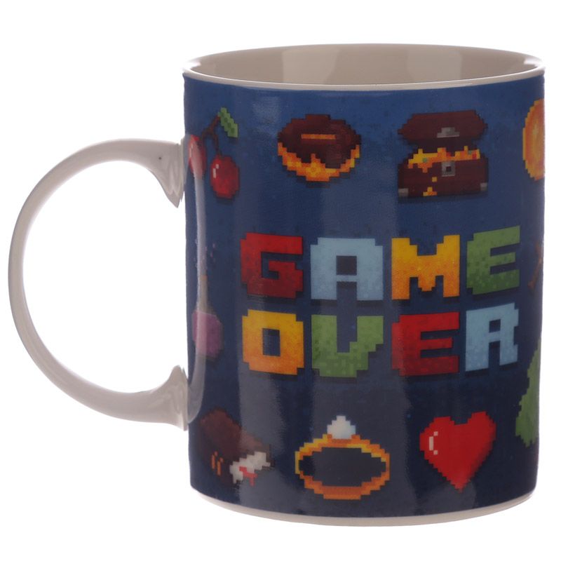 Porcelain Retro Game Over Coffee Mug