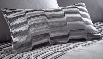 Luxury Murray Soft Crushed Velvet Filled Boudoir Cushion 32cm X 50cm Stone Grey