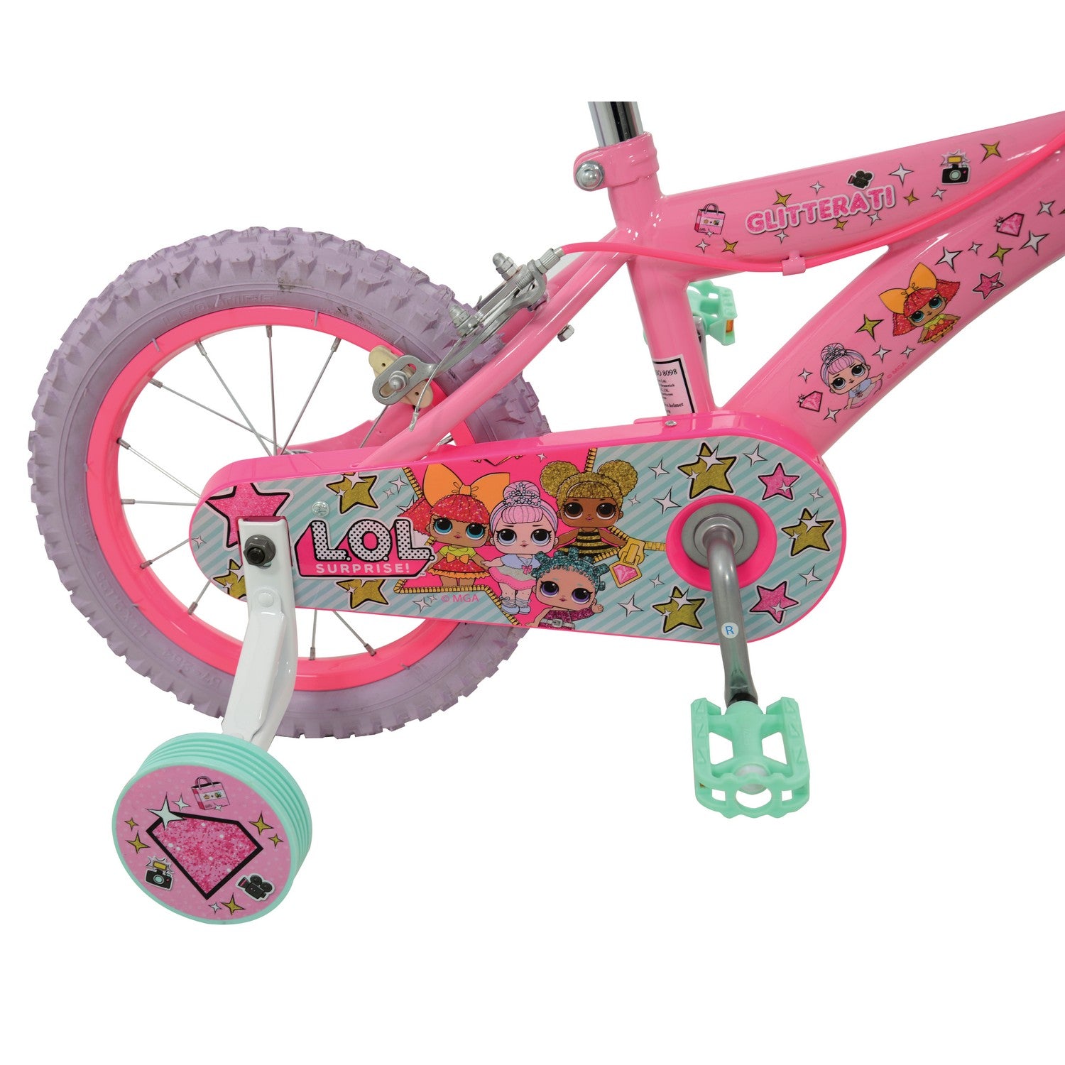 LOL Surprise 14 Inch Bike with Sticker Sheet