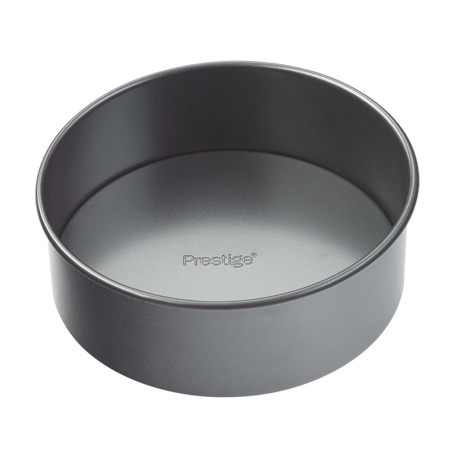 Prestige 8inch Tin Round Loose Base Non Stick Cake Mould