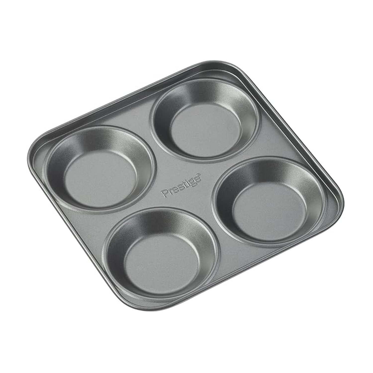 Prestige 4 Cup Black Tin Non Stick Baking Tray