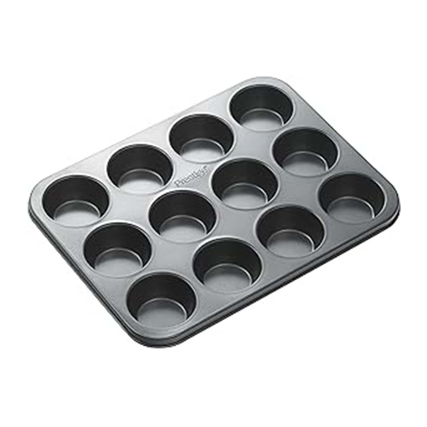 Prestige 12 Cup Black Tin Non Stick Baking Tray