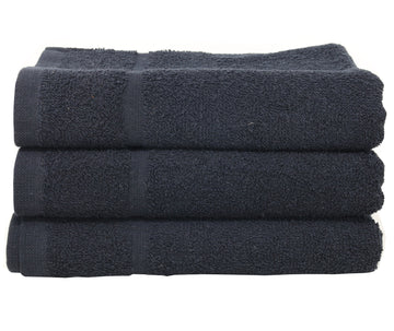 3Pcs Luxury Hair Dresser Barber Hand Towel 400GSM - Black