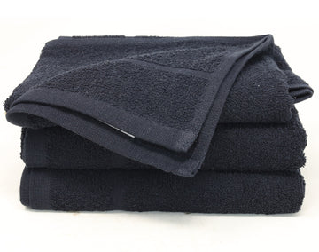 18Pcs Luxury Hair Dresser Barber Hand Towel 400GSM - Black