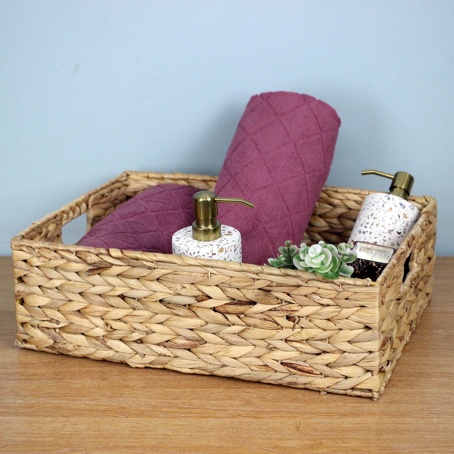 Natural Waterhyacint Large Basket