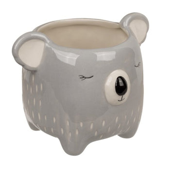 Koala Plant Pot Holder Decorative Animal Design Flower Succulent Ceramic Indoor