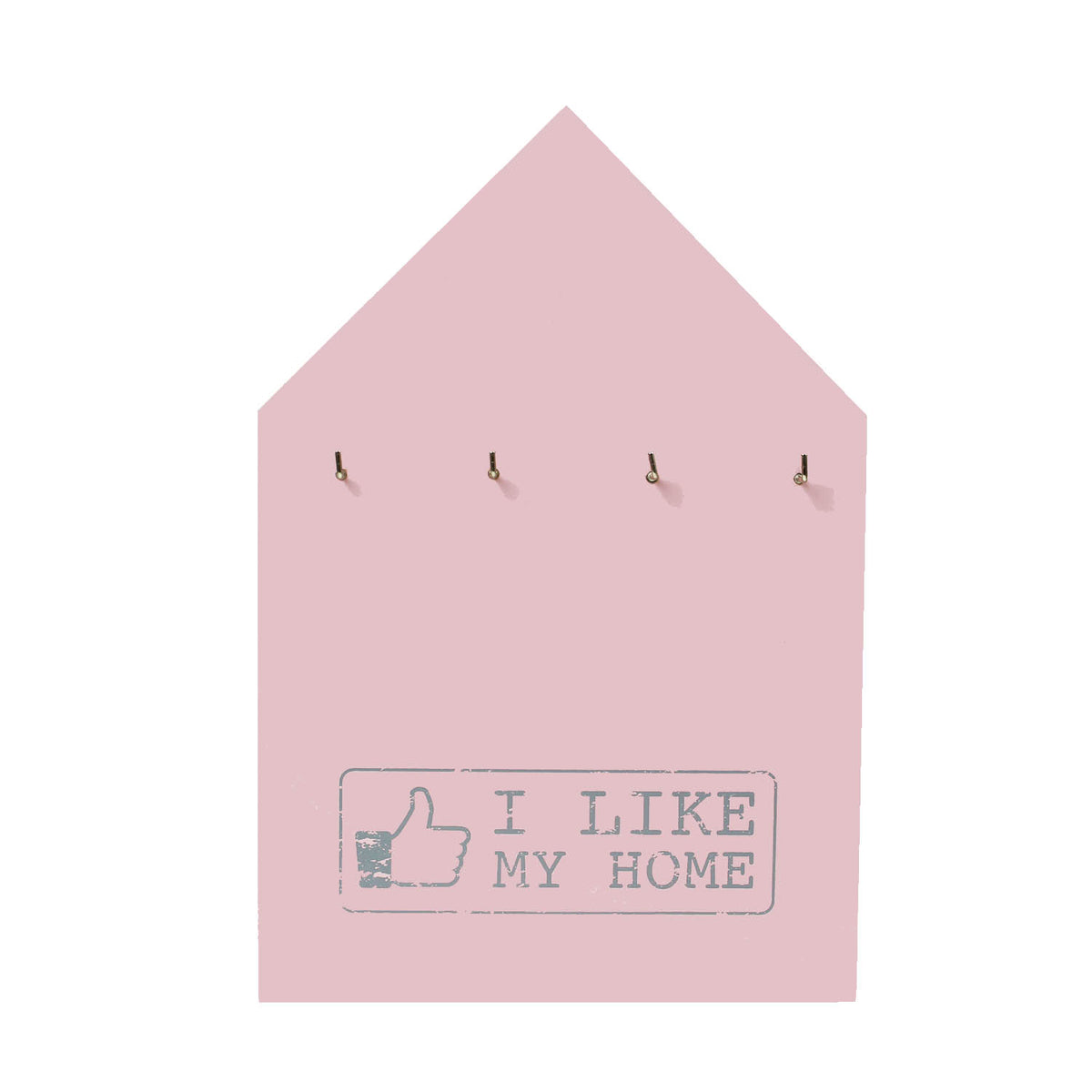 4 Hooks Pink I Like My Home Keys Holder
