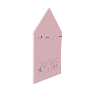4 Hooks Pink I Like My Home Keys Holder
