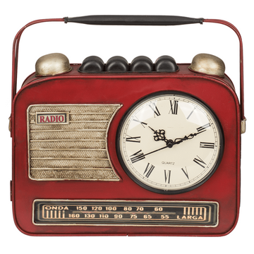 Metal Key Box Safe Radio With Clock