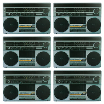 Set of 6 HiFi Music Radio Placemats