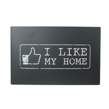 Set of 4 Grey I Like My Home Novelty Placemats