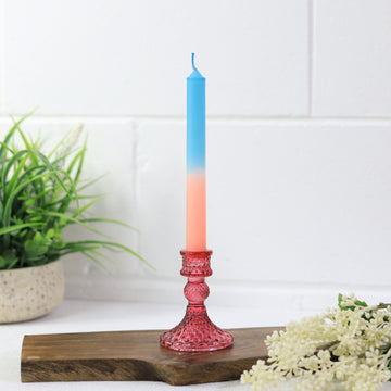 3Pcs Gradient Orange Green Stick Candle Centrepiece