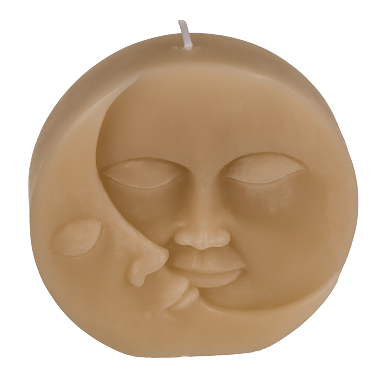 Beige Round Sun & Moon Candle Centrepiece