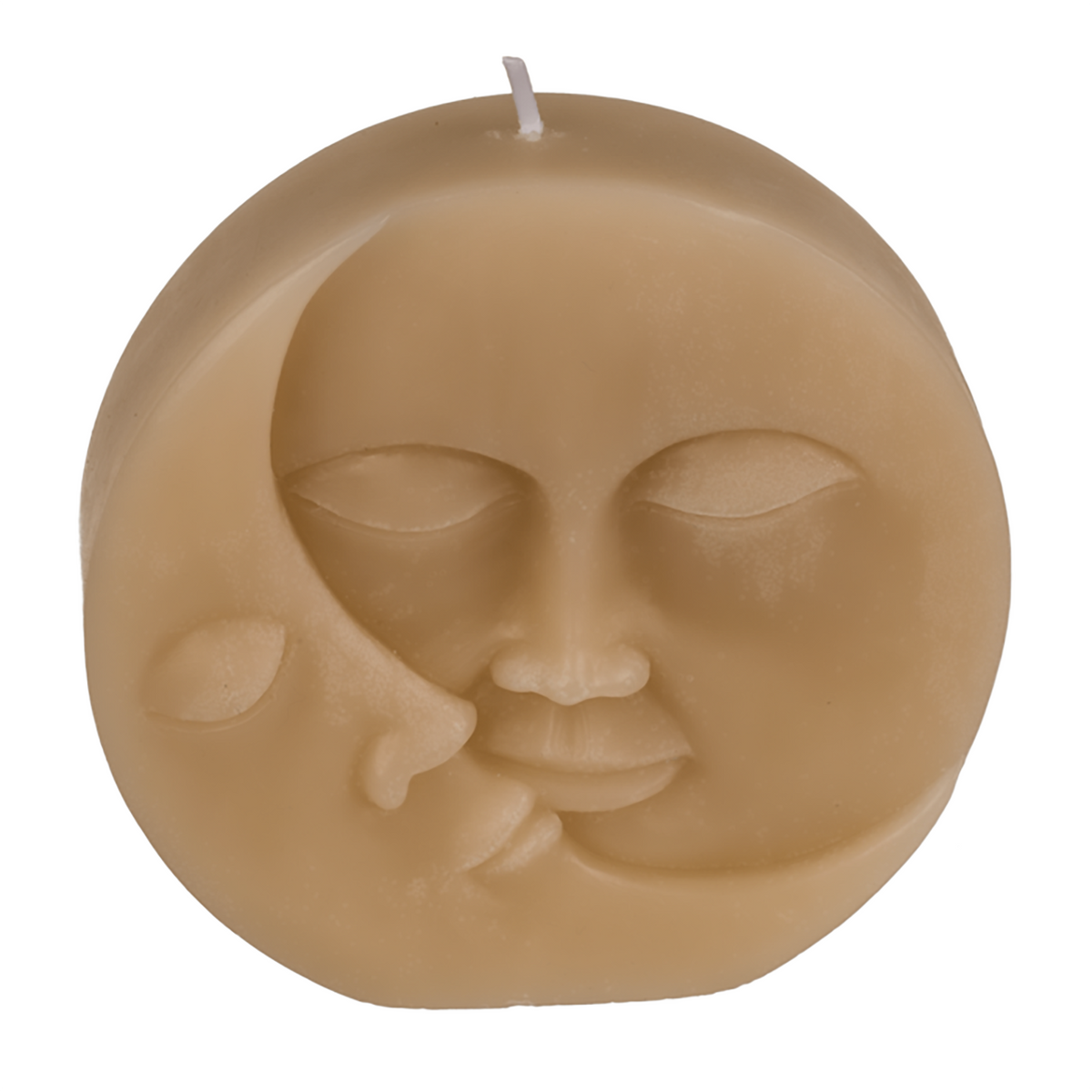 Beige Round Sun & Moon Candle Centrepiece