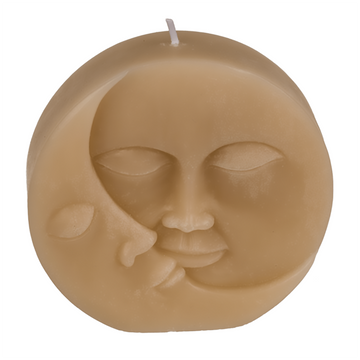 Beige Round Sun & Moon Candle Centrepiece