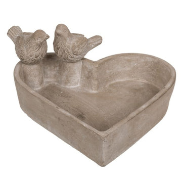 Bird Seed Feeder Garden Peanut Feeding Station Wild Dish Bath Ornament Cement
