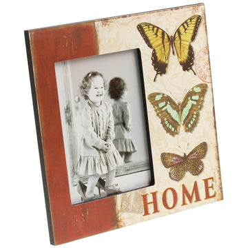 Vintage Butterfly  Wooden Picture Frame