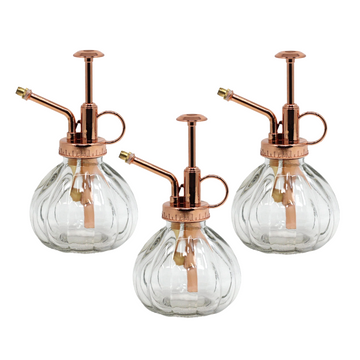 3Pcs Vintage Glass Plant Misting Bottle