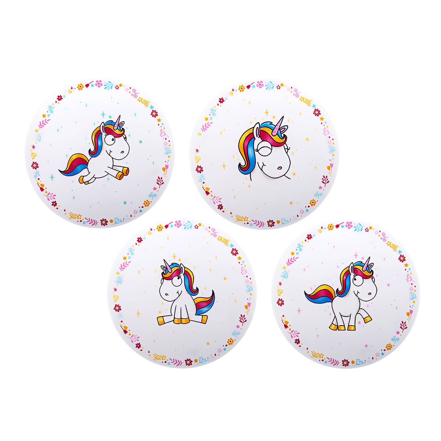 4Pcs Rainbow Unicorn Placemats