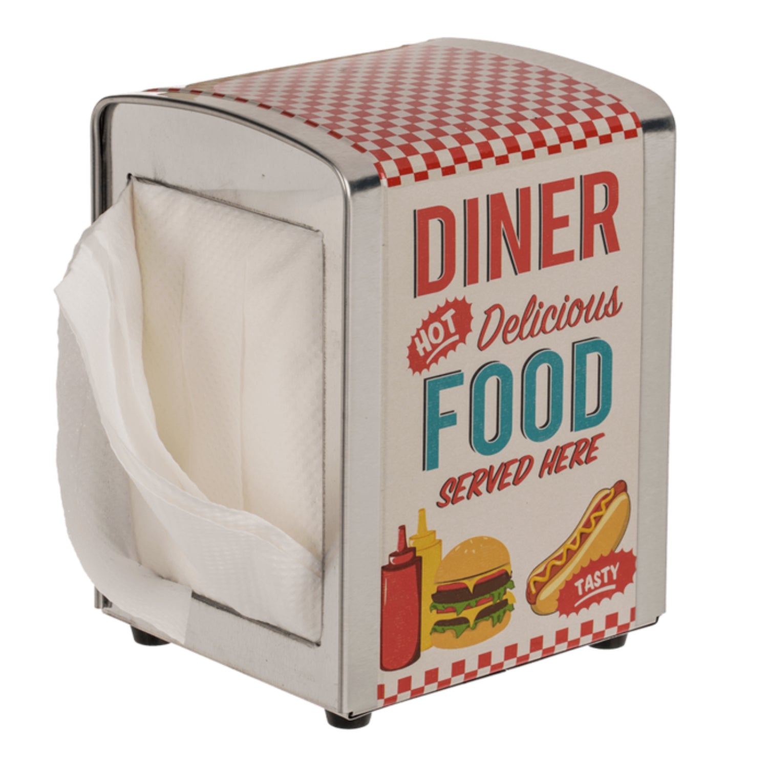 50s Style Metal Napkin Dispenser