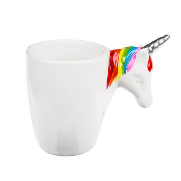 2Pc Unicorn Head Handle Ceramic Mugs