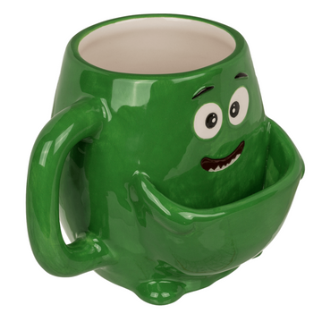 300ml Dolomite Mug Cookie Holder Green Monster