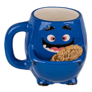 300ml Dolomite Mug Cookie Holder Blue Monster