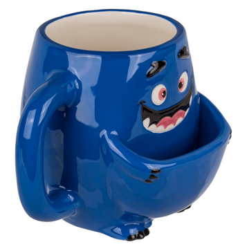 300ml Dolomite Mug Cookie Holder Blue Monster