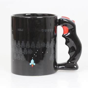 Power Up Space Invaders Heat Colour Changing Drinking Coffee Hot Drinks Cup Mug