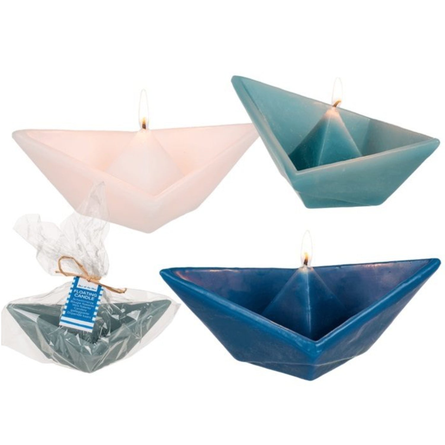 3Pc Floating Sail Boat Candle