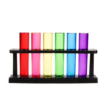 6 Test Tube Shot Glasses with Rack