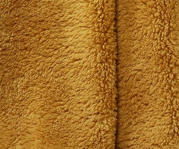 Teddy Bear Extra Large Throw Ochre - 200cm x 240cm