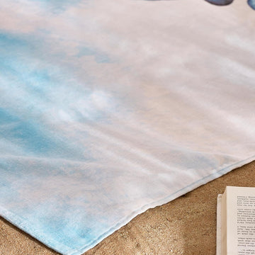 Octopus Beach Towel Cotton - Blue
